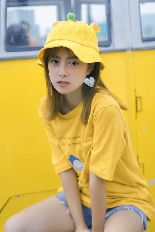 stock yellow girl